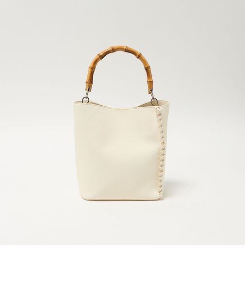 2WAY バンブーハンドル バッグ