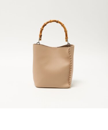 2WAY バンブーハンドル バッグ