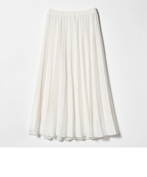 シアー ガーゼ プリーツスカート