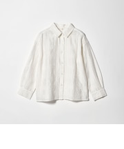 シアー クロス ステッチ シャツ