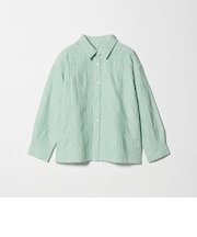 シアー クロス ステッチ シャツ