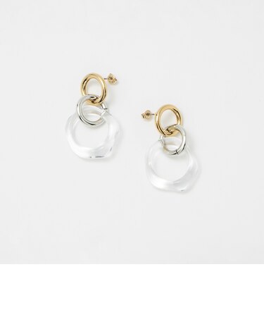 3リング ピアス