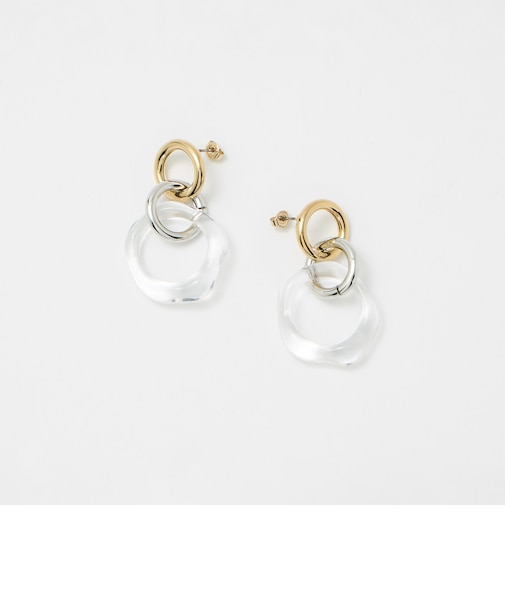 3リング ピアス