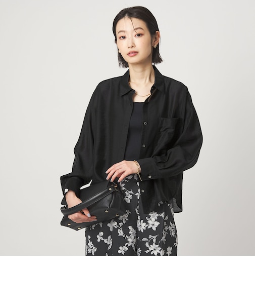 エアリー シアー ロングスリーブ シャツ ウォッシャブル 接触冷感