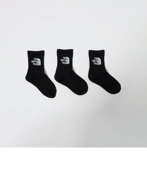 ＜THE NORTH FACE＞ジャガード ロゴ 3P クルーソックス / キッズ