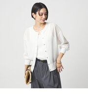 シアー サーマル 2WAY カーディガン