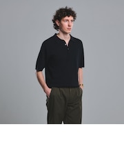 タック ピケ ニット ポロシャツ -ウォッシャブル-