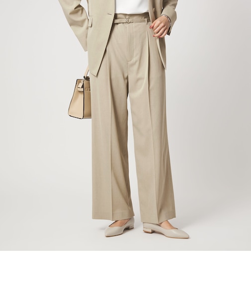 ［size SHORT/TALLあり］サラフール ワイド パンツ ストレッチ 接触冷感 UVカット