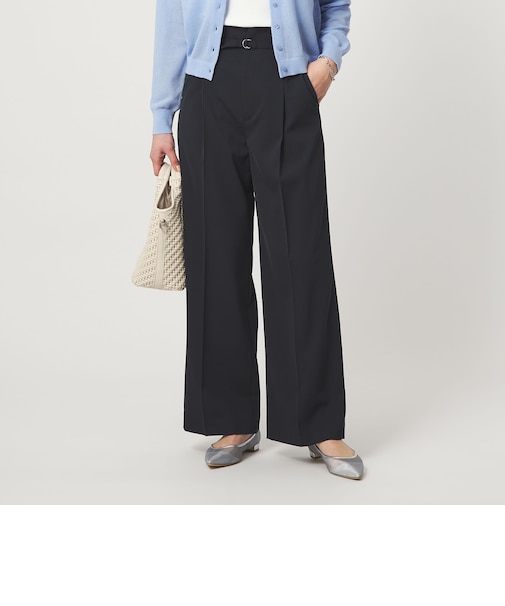 ［size SHORT/TALLあり］サラフール ワイド パンツ ストレッチ 接触冷感 UVカット