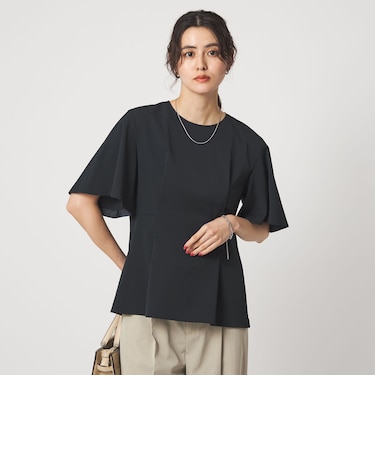 ［size SHORTあり］サラフール タック ブラウス ストレッチ 接触冷感 UVカット