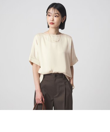 サテン TEE ブラウス