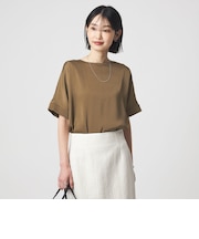 サテン TEE ブラウス