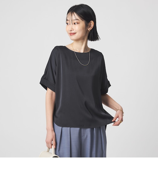 サテン TEE ブラウス