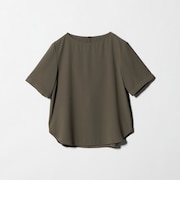 クルーネック ショートスリーブ ブラウス マシンウォッシャブル UVカット