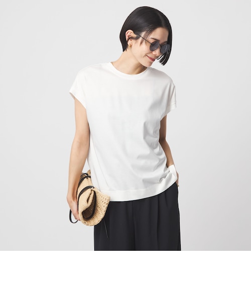 グロッシー フレンチスリーブ Tシャツ 制菌｜グリーンレーベル