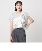 グロッシー フレンチスリーブ Tシャツ 制菌