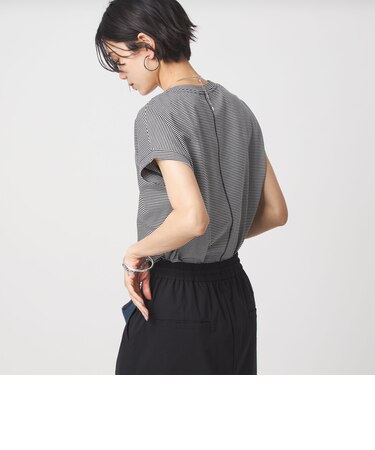 グロッシー フレンチスリーブ Tシャツ 制菌