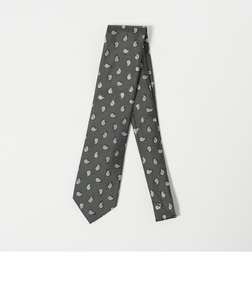 GLR シルク4 8.0cm ペイズリー ネクタイ