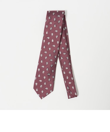 GLR シルク4 8.0cm ペイズリー ネクタイ