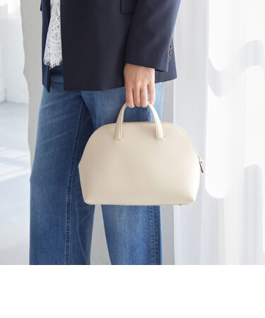 【WEB限定】2WAY ラウンド ボストンバッグ / ショルダーバッグ