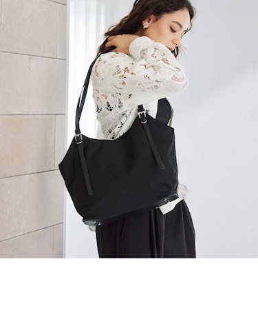 【WEB限定】2WAYバックルハンドル トートバッグ / ショルダーバッグ / A4サイズ はっ水