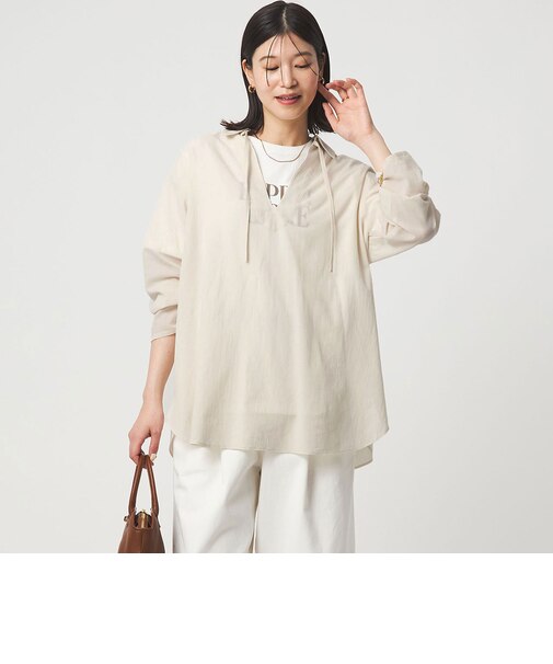 【WEB限定】＜at ease＞シアー スキッパー シャツ