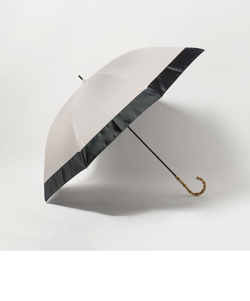 【WEB限定 / 別注】＜because＞グログランテープアンブレラ 長傘 晴雨兼用 レイン