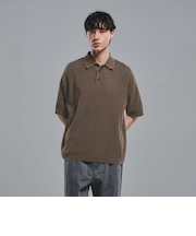 【別注】＜Healthknit＞ガーメントダイ ニット 半袖 ポロシャツ
