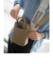 ＜PARTE＞2WAY マルチポーチ型 ショルダーバッグ