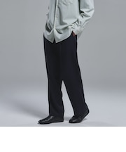 FINE BASIC トリアセテート ウール  2P ワイド スラックス パンツ W4