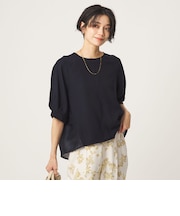 ［size SHORTあり］fleurie(フルリー) フォルム ショートスリーブ ブラウス