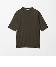 ウールナイロン テーラード クルーネック Tシャツ ウールT