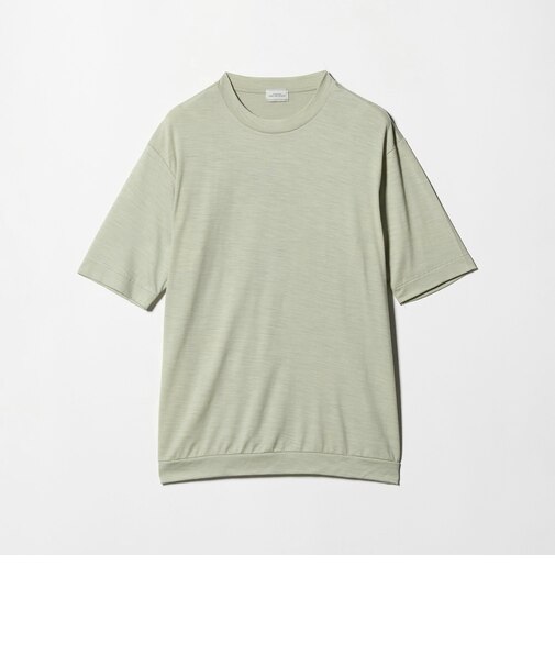 ウールナイロン テーラード クルーネック Tシャツ ウールT