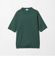 ウールナイロン テーラード クルーネック Tシャツ ウールT