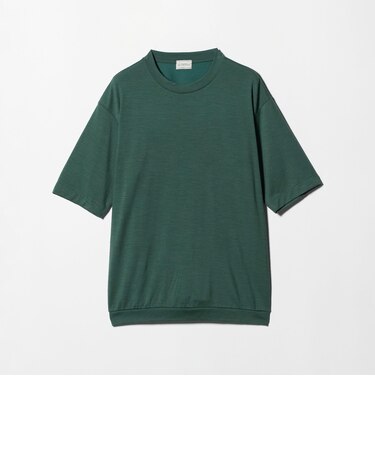 ウールナイロン テーラード クルーネック Tシャツ ウールT