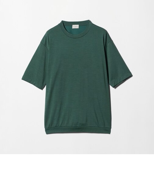 ウールナイロン テーラード クルーネック Tシャツ ウールT