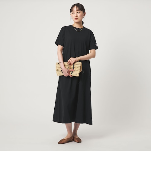 別注】＜Champion＞ショートスリーブ フレア Tシャツ ワンピース