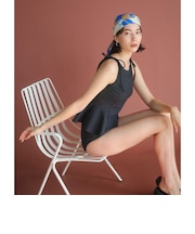 ハイネックWリボンフレア&ショーツ スイムウェア / 水着