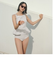 ハイネックWリボンフレア&ショーツ スイムウェア / 水着