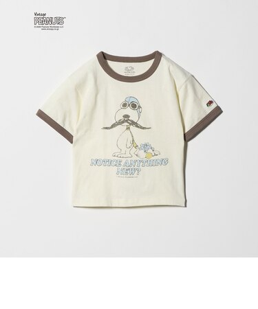 【別注】<FRUIT OF THE LOOM × PEANUTS>リンガーTシャツ / キッズ 110cm-130cm