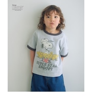 【別注】<FRUIT OF THE LOOM × PEANUTS>リンガーTシャツ / キッズ 110cm-130cm