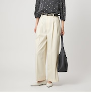 ［size SHORT/TALLあり］ツイル イージー ワイド パンツ オフホワイト