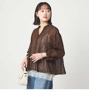 ラミーライク マチ フレア ブラウス