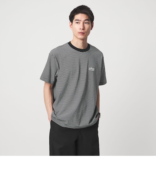 Manhattan Portage＞ ロゴ ボーダー Tシャツ｜グリーンレーベル