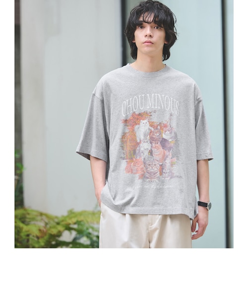 JURGEN LEHL アニマルプリント 半袖Tシャツ グレー系 美品♡ 80～90s NO PROBLEM 豚さん 四十八手 体位 プリント アニマル エロT