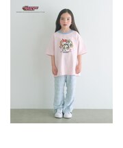 【別注】＜The Powerpuff Girls＞ リンガー Tシャツ / キッズ 100cmー130cm