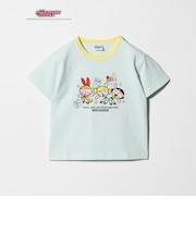 【別注】＜The Powerpuff Girls＞ リンガー Tシャツ / キッズ 100cmー130cm