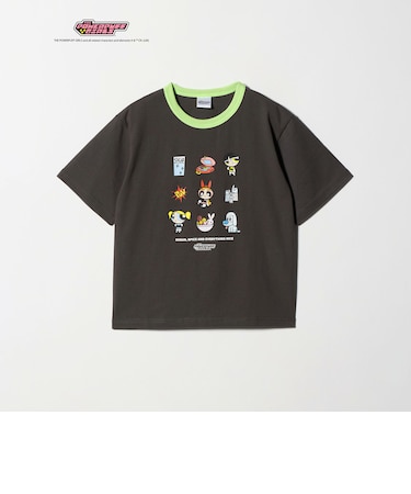 【別注】＜The Powerpuff Girls＞ リンガー Tシャツ / キッズ 140cmー150cm
