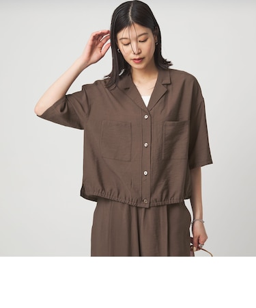 【WEB限定】＜at ease＞ポケット オープンカラー シャツ