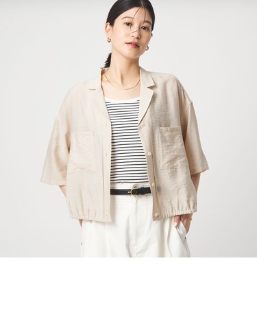 【WEB限定】＜at ease＞ポケット オープンカラー シャツ